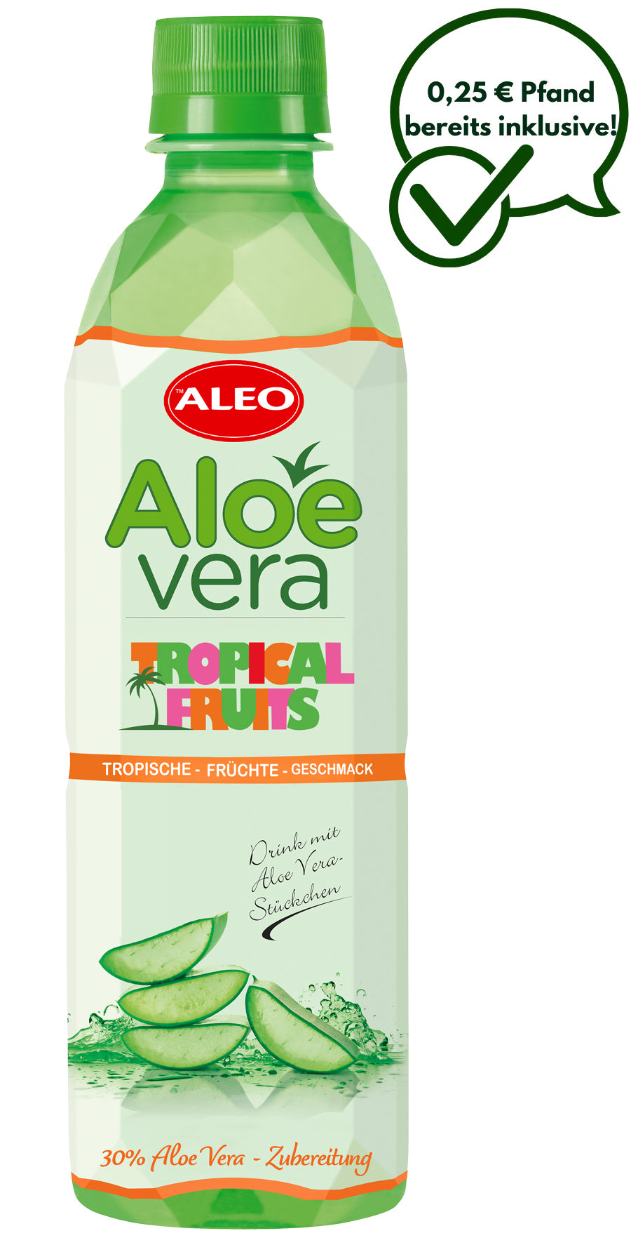 ALEO Aloe Vera Tropische Früchte 0,5L