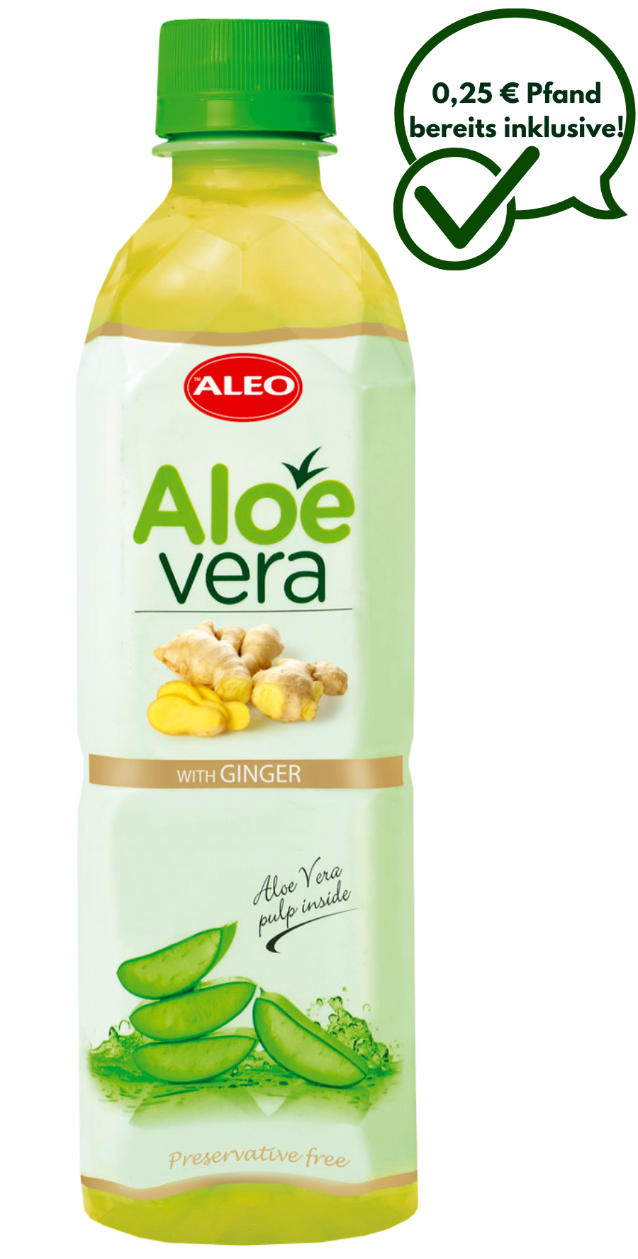 ALEO Aloe Vera Ingwer 0,5L